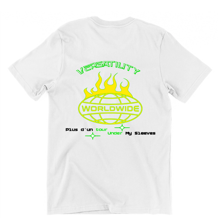 White Tee (Worlwide - Yellow / Green)