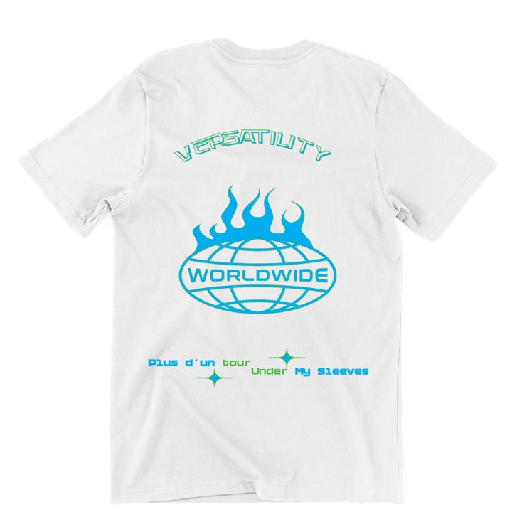 White Tee (Worlwide - Blue / Green)