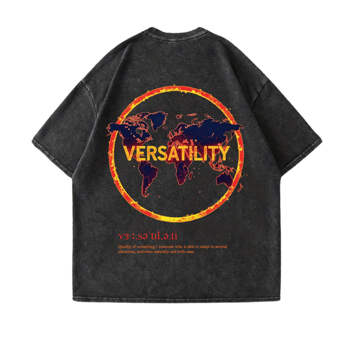 Washed Black  Tee - Versatility