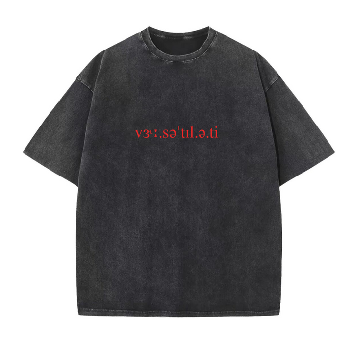 Washed Black  Tee - Versatility