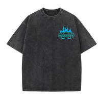 Washed Black tee  (Worlwide - Blue / Green)